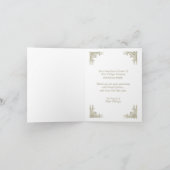 Elegante Vintage 2 dankt u voor Schenking Bedankkaart (Binnen)
