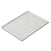 Elegante vintage blauwe klokjes en gedempte turkoo notitieboek (Linkerzijde)