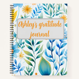 Elegante vintage bloem notebook notitieboek