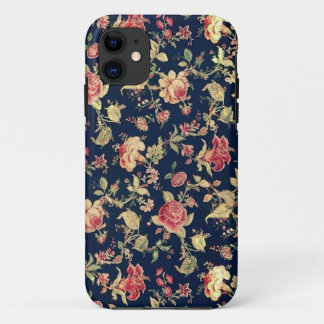 Elegante Vintage Bloem Roos iPhone Hoesje