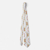 Elegante Vintage Bloem Stropdas (Achterkant)