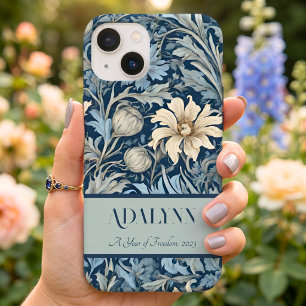 Elegante Vintage Bloemige Verjaardagscadeaus voor Case-Mate iPhone 14 Hoesje
