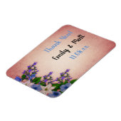 Elegante Vintage Bloemontwerpen met tekst Magneet (Linkerzijde)