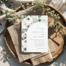 Elegante Vintage Crème Bloemrijke Boog Bruiloft