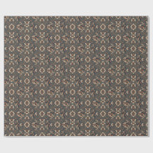 Elegante vintage damast bloemenverpakkings papier