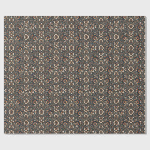 Elegante vintage damast bloemenverpakkings papier