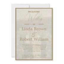 Elegante vintage foto [Bewerkbaar] bruiloft 