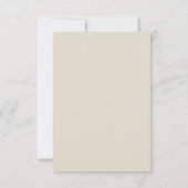 Elegante Vintage Franse Rozen Huwelijksdetails Kaart (Achterkant)