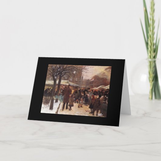 Elegante vintage kerst Kaart (Voorkant)