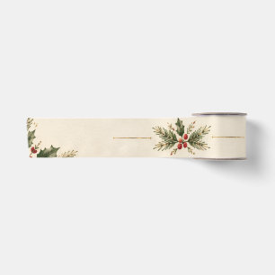 Elegante vintage kerstfoto, retro frame stijl lint