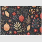 Elegante Vintage Kerstmis Bauble Decoupage Tissuepapier (Voorkant)