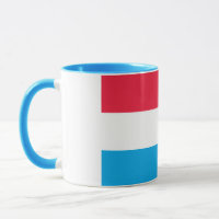 Elegante Vintage Luxemburgse vlag overdekt keramie