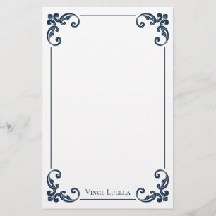 Elegante Vintage Rand Klassieker Briefpapier