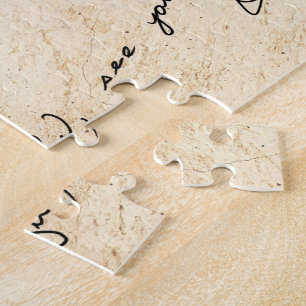 Elegante vintage rode veer ganzenveer en inktpot legpuzzel