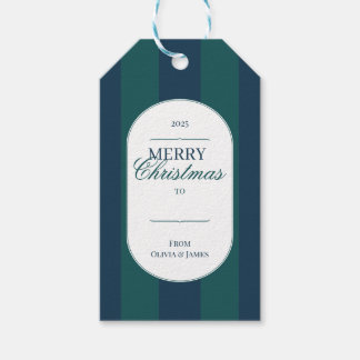 Elegante vintage Schotse ruit kerstcadeautag Cadeaulabel