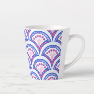 Elegante Vintage Sierkunst Latte Mok
