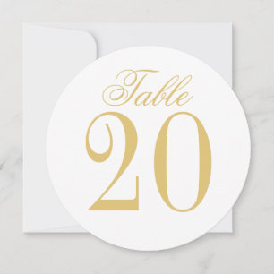 Elegante Vintage Trouwcirkel Tafelnummer Kaart