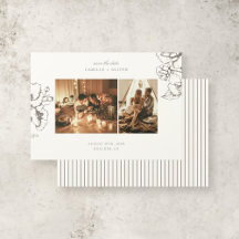 Elegante Vintage Tuin Bloem Foto Bruiloft