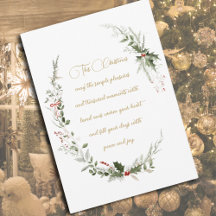 Elegante Vintage Watercolor Groene Elementen Niet-