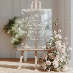 Elegante Vintage Ze Vond Haar Honey Bruiloftsfeest Acryl Bord