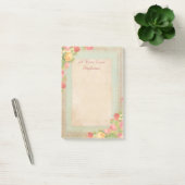 Elegante Vintagerozen Post-it® Notes (Kantoor)