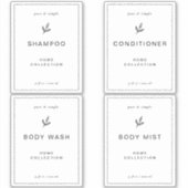 Elegante Vinyl Waterdichte Badkamer Labels, Set va Sticker (Voorkant)