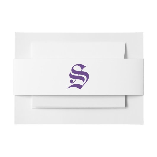 Elegante Violets Bruiloft Uitnodigingen Wikkel (Voorkant Voorbeeld)