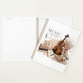 Elegante viool oefenplanner planner (Display)