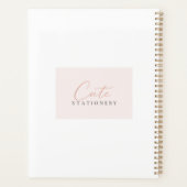 Elegante viool oefenplanner planner (Achterkant)