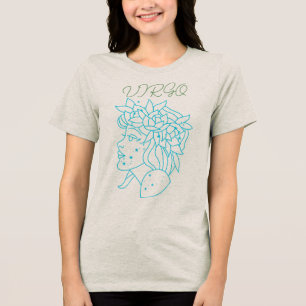 Elegante Virgo Sterrenbeeld T-Shirt Astrologie Cad
