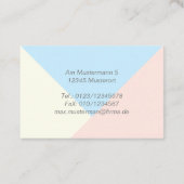 elegante visitekaartje (Achterkant)