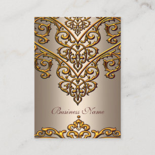 Elegante Visitekaartje Goud op Coffee Overlay