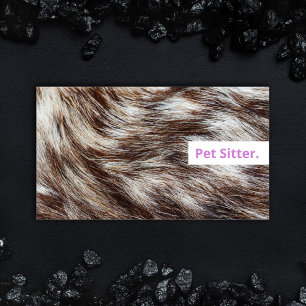 Elegante visitekaartjes voor huisdierenoppas Honde
