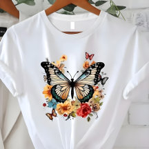 Elegante Vlinder Bloem Natuur Grafiek