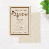 Elegante vlinder bruiloft Save the Date Kaart (Bureau)