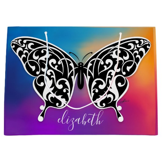 Elegante Vlinder Cadeautas Ontwerp door Eksi (Voorkant)