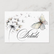 Elegante Vlinder en Paardenbloem Pastel Inkt