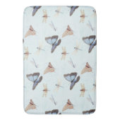Elegante vlinder in Dragonfly Swirl Scroll artwork Badmat (Voorkant Verticaal)