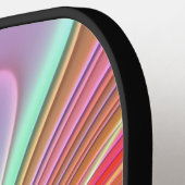 Elegante Vlinder Kleurrijke Initialen USA Official Pickleball Paddle (Links Detail)