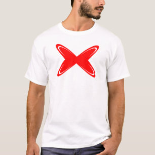 Elegante Vlinder Letter X Monogram T-shirt