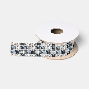 Elegante Vlinder Raster Patroon Lint
