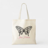 Elegante Vlinder Tote Tas Ontwerp door Eksi (Achterkant)