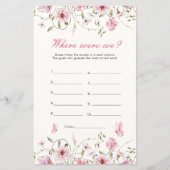 Elegante vlinder waar waren we Vrijgezellenfeest s (Voorkant)