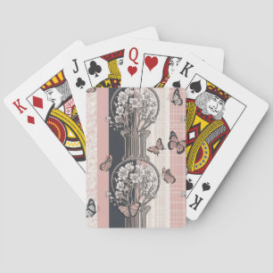 Elegante Vlinderbloesem (8) Pokerkaarten