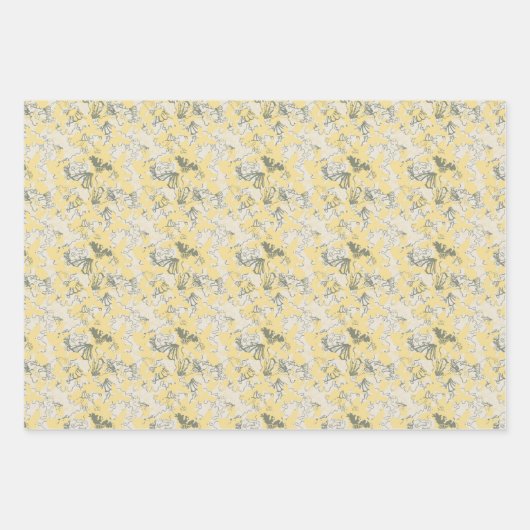 Elegante vlinders Botanische Decoupage Gift Inpakpapier Vel (Voorkant 2)