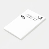 Elegante Vlinders Estheticus Afspraakkaart Post-it® Notes (Schuin)