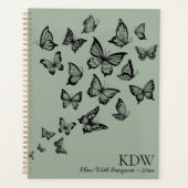Elegante Vlinders Planner (Voorkant)