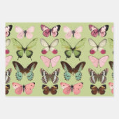 Elegante vlindertuin inpakpapier set (Voorkant 2)