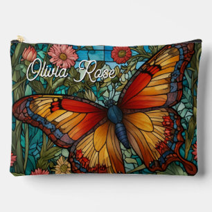 Elegante vlindertuin met glas in lood etui