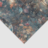 Elegante Vogel en Lantaarns Tissuepapier (Detail)